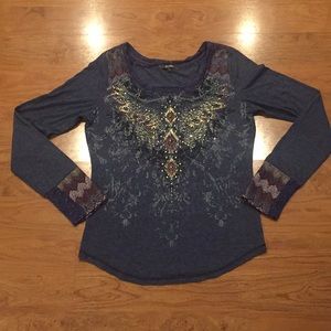 NWOT Miss Me Long Sleeve Top